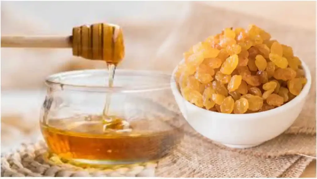 वजन बढ़ाने के लिए शहद और किशमिश