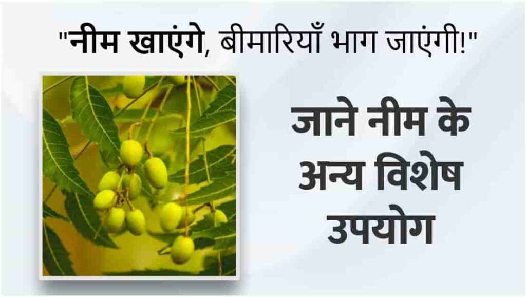 नीम के अन्य विशेष उपयोग